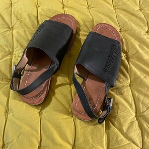 Fluevog Rivers Tigris sandal black 8.5